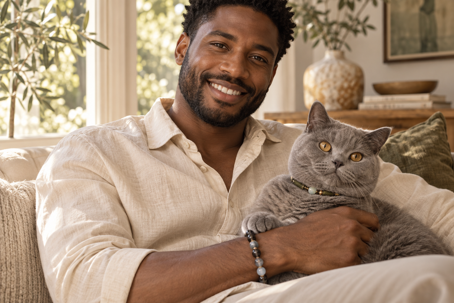 Cat and personalized crystal jewelry